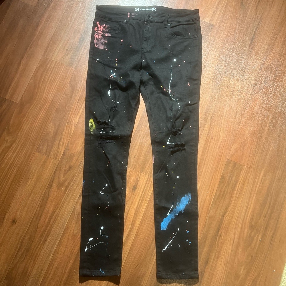 Mens Black Crysp Atlantic Denim jeans